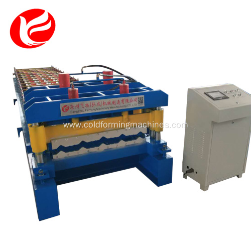 Steel glazed tile roll forming production line machine